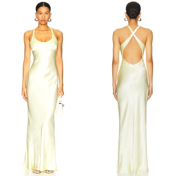 Bec & Bridge Dresses & Skirts - Bec + Bridge Maxina Crossover Maxi Dress In Ice Yellow